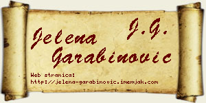 Jelena Garabinović vizit kartica